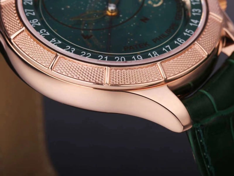 replicaPatek Philippe watch complex function starry sky series 5106R/5102/6104rose goldgreen dialdetail shots