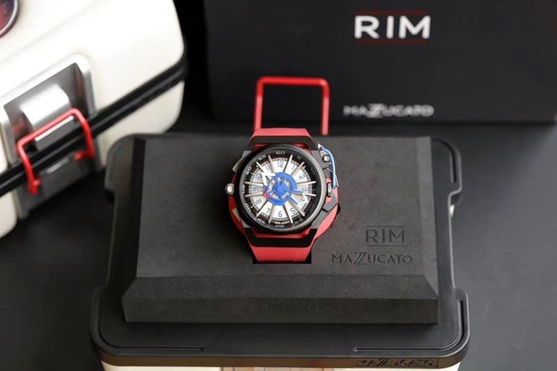 MAZZUCATO double-sided reverse tachometer dial men's trendy watch front view