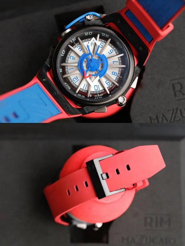 MAZZUCATO double-sided reverse tachometer dial men's trendy watch front view