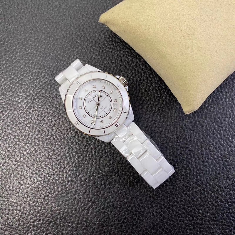 BV factory chanel j12 watch white ceramic 20th anniversary new original movement front view