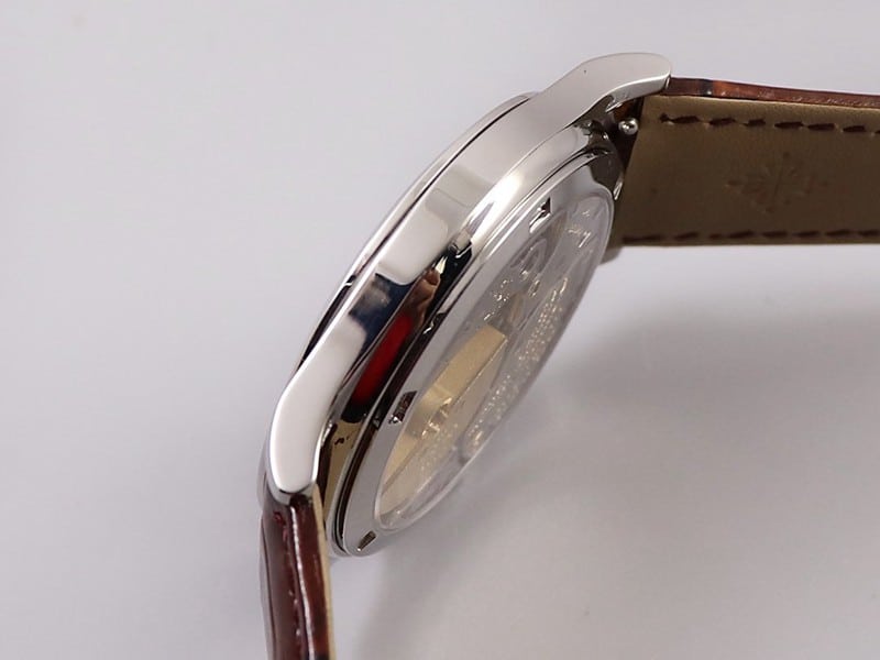 Patek Philippereplica5077P-102 watch Bhutanese six-color fabric micro-painted enamel side view