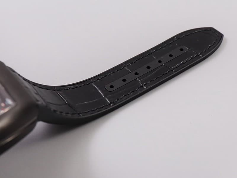 Frank Muller watch V45 series cool black barrel type men's leather strap automatic movement watch bracelet picture