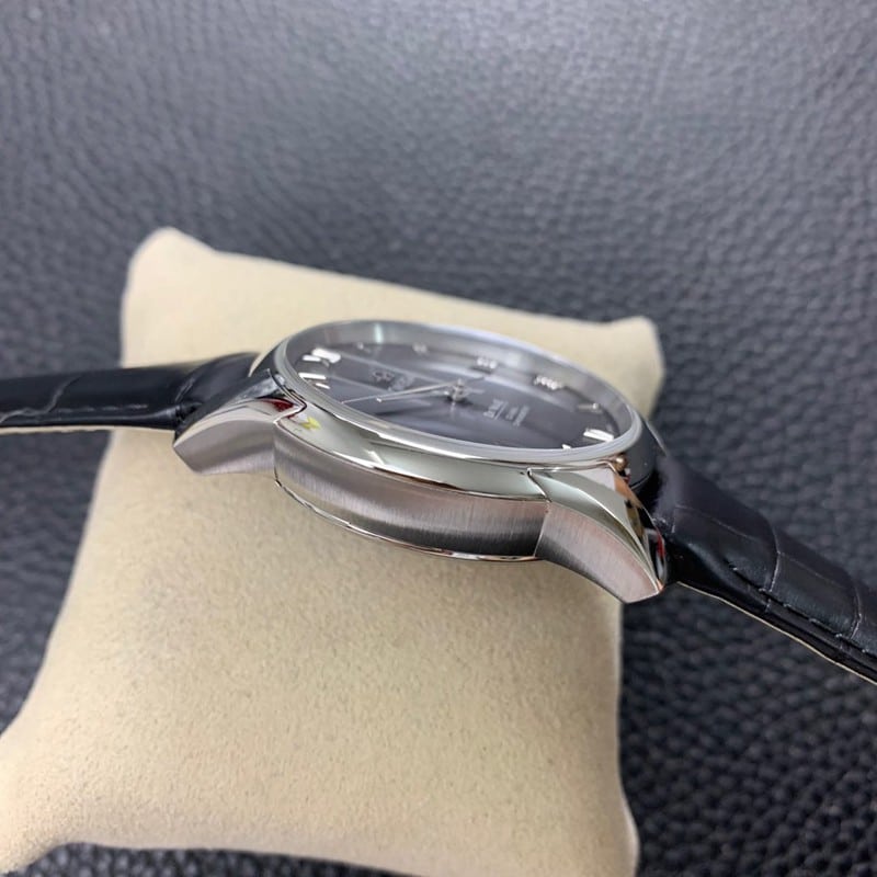 Omegareplica watch vs factory De Ville series 8500movement crocodile leather high quality side view