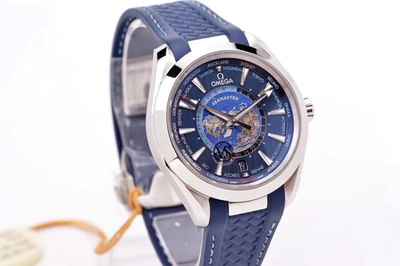 watch vs. Omega's new Seamaster series 220.12.43.22.03.001 front view