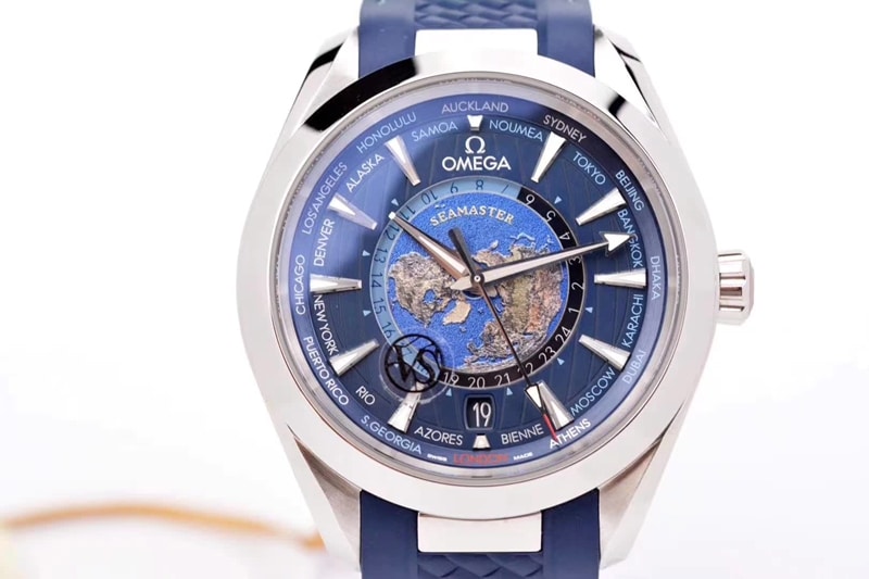 watch vs. Omega's new Seamaster series 220.12.43.22.03.001 front view