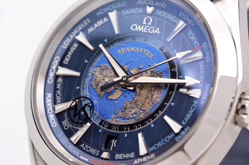 watch vs. Omega's new Seamaster series 220.12.43.22.03.001 front view