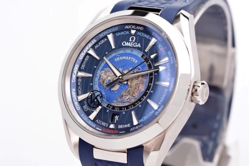 watch vs. Omega's new Seamaster series 220.12.43.22.03.001 front view
