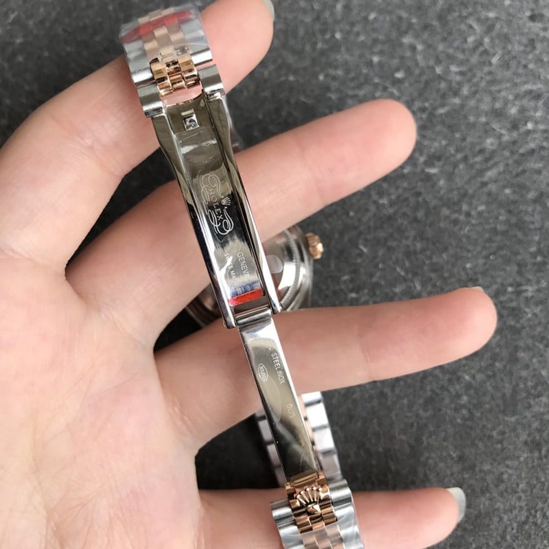 Rolex Datejust ladies watch 28mm mechanical diamond bezel rose gold coffee dial buckle photo