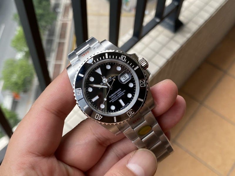 collectible watches NOOB Factory Rolex Black Aqua Ghost V11 Version Submariner Hands-on picture real front view