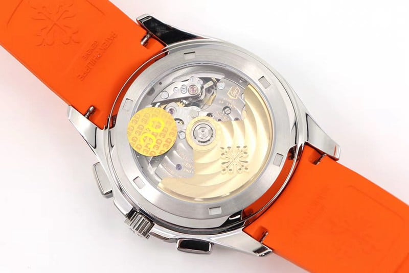 OM Factorytop-tier replicaPatek Philippe grenade chronograph watch new 5968A-001 integrated movement watch orange movement picture