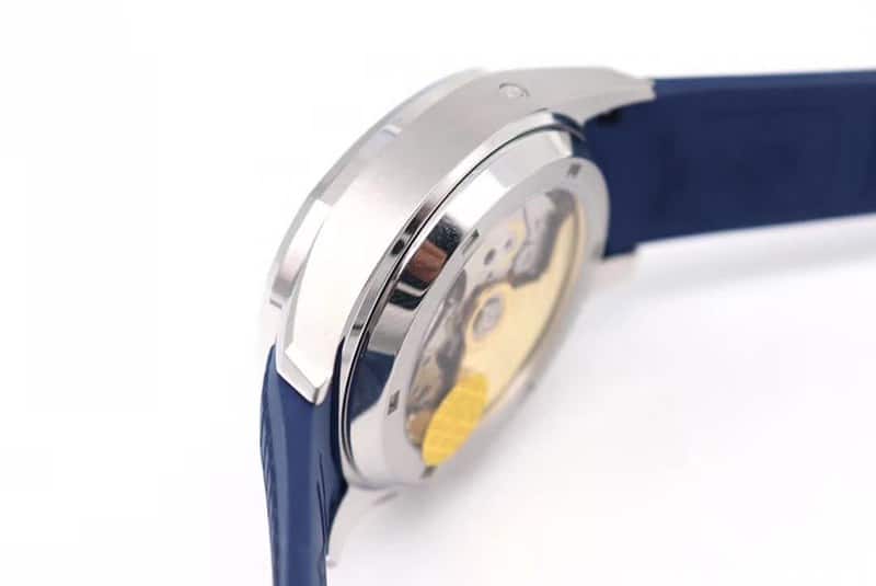 OM Factory Top Patek Philippe Nautilus Chronograph Watch New 5968A-001 Integrated Movement Watch Blue Side View