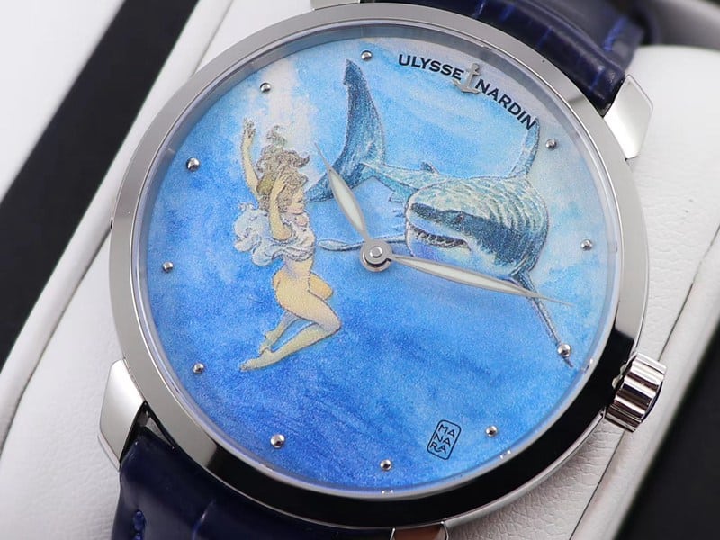 Athens watch gilt classic series 3203-136LE-2/MANARA.04 front view
