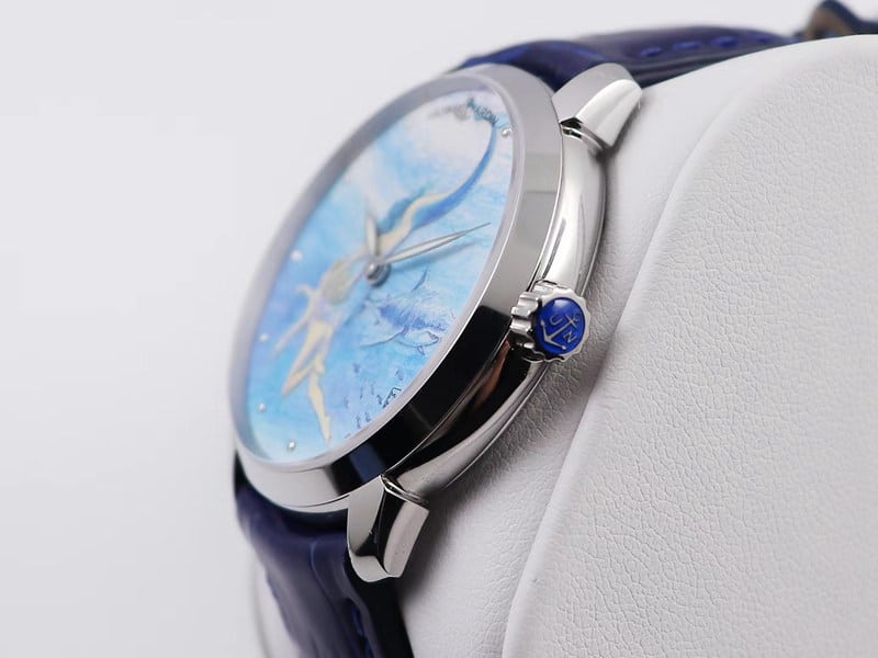 Athens watch gilt classic series 3203-136LE-2/MANARA.05 side view