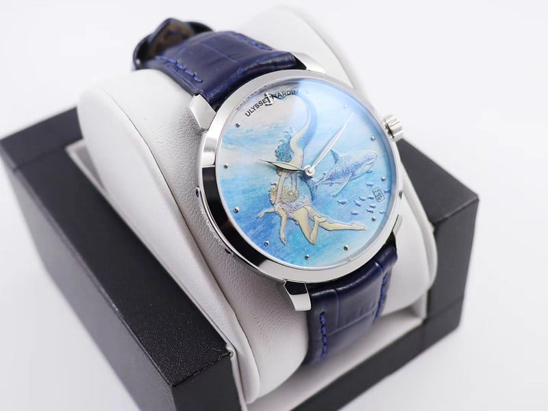 Athens watch gilt classic series 3203-136LE-2/MANARA.05 front view