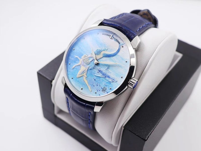 Athens watch gilt classic series 3203-136LE-2/MANARA.05 front view