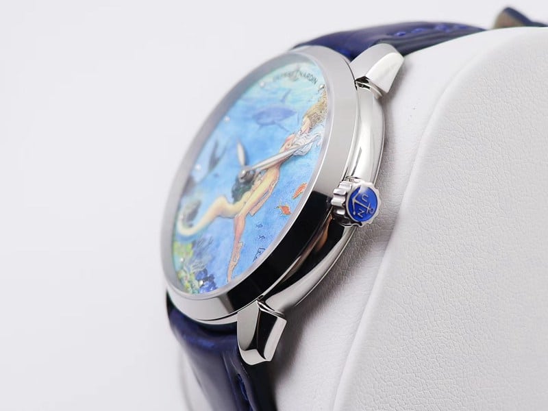high-quality Athens watch gilt classic series 3203-136LE-2/MANARA.08 side view