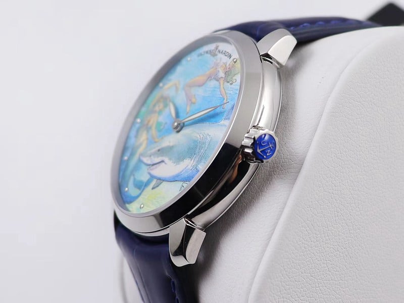 Athens high-quality gilt classic series watch 3203-136LE-2/MANARA.09 side view