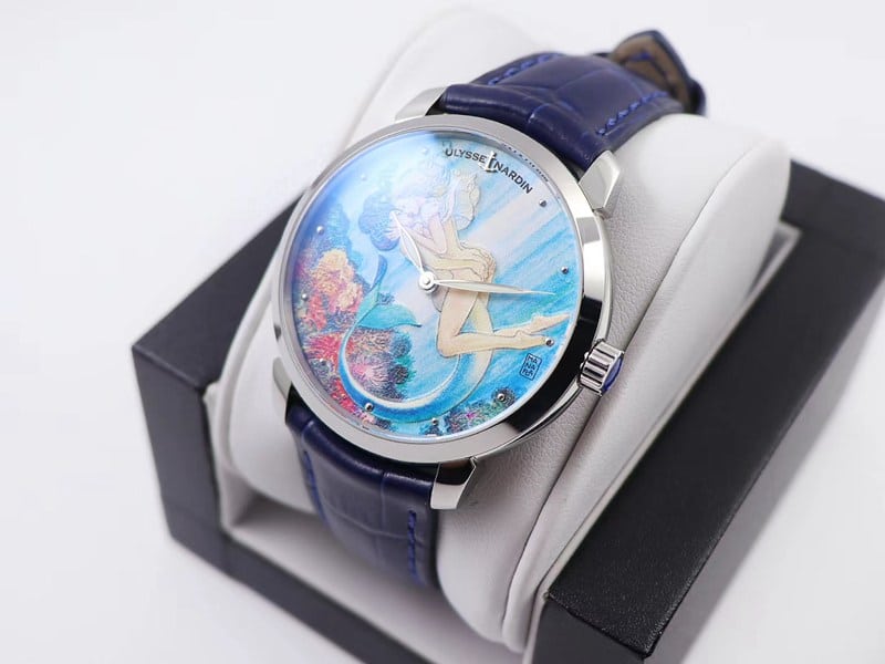 Ulysse Nardin top-tier gilt classic series watch 3203-136LE-2/MANARA.07 front view