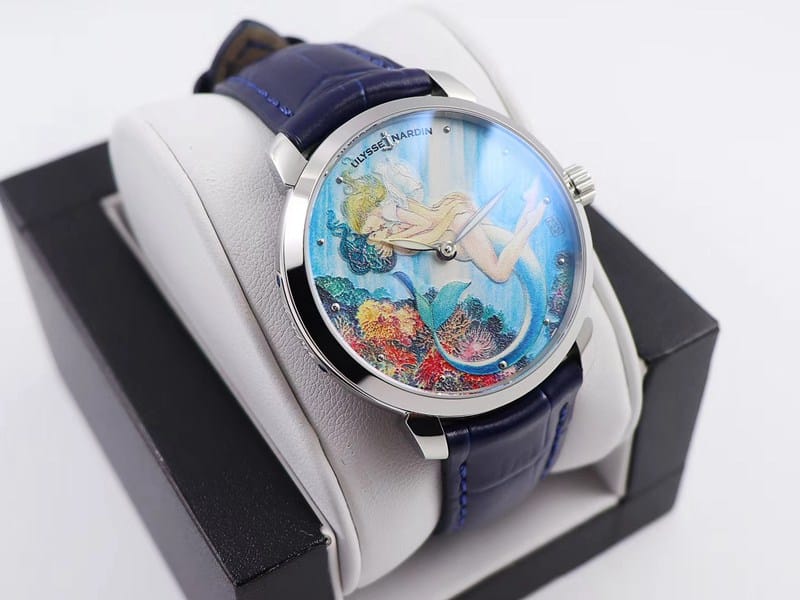 Ulysse Nardin top-tier gilt classic series watch 3203-136LE-2/MANARA.07 front view