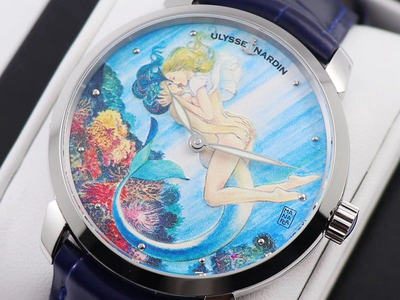 Ulysse Nardin top-tier gilt classic series watch 3203-136LE-2/MANARA.07 front view