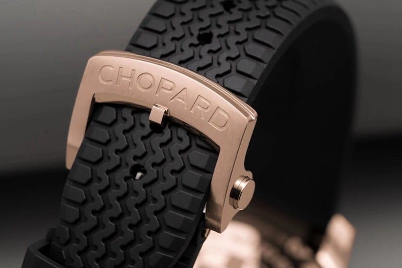 watch ChopardV7 factory racing series rose goldblack dial boutique men's mechanical watch clasp picture