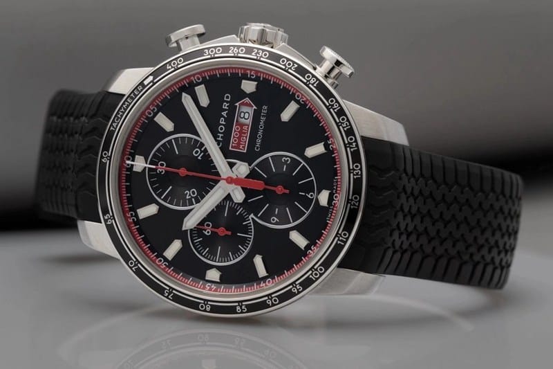 watch ChopardV7 factory boutique racing series black dial men's mechanical watch front view