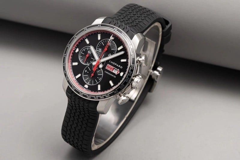 watch ChopardV7 factory boutique racing series black dial men's mechanical watch front view
