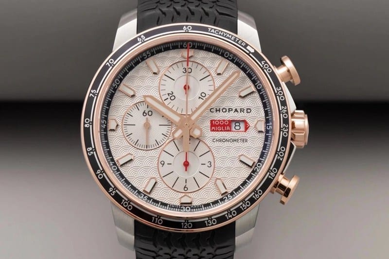 watch ChopardV7 factory boutique racing series black dial men's mechanical watch front view