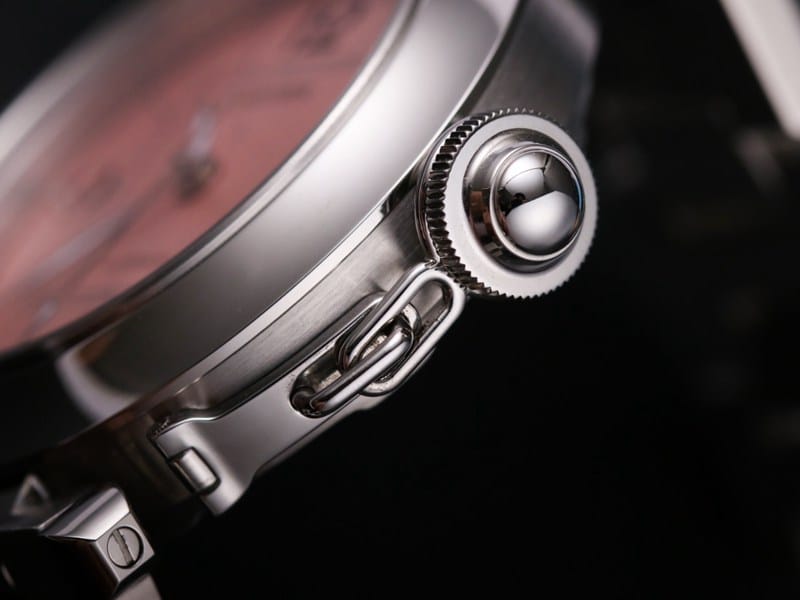 V9 FactoryCartierhigh-quality watch Pasha series W31074M7ladies' watch mechanical pink dialdetail shots
