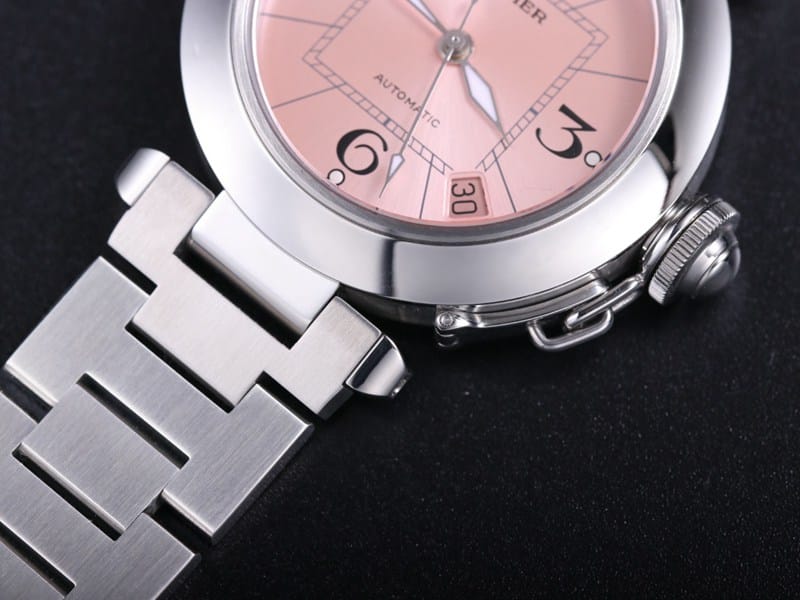 V9 FactoryCartierhigh-quality watch Pasha series W31074M7ladies' watch mechanical pink dialdetail shots