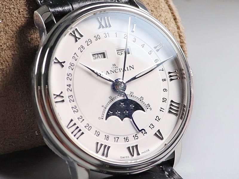 OM FactoryBlancpainreplica watch villeret classic 6654 new V3 upgraded version 0.6mm thinner than V2 front view