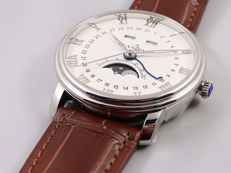 OM FactoryBlancpainsuper watch villeret classic 6654 new V3 upgraded version 0.6mm thinner than V2 white dialdetail shots