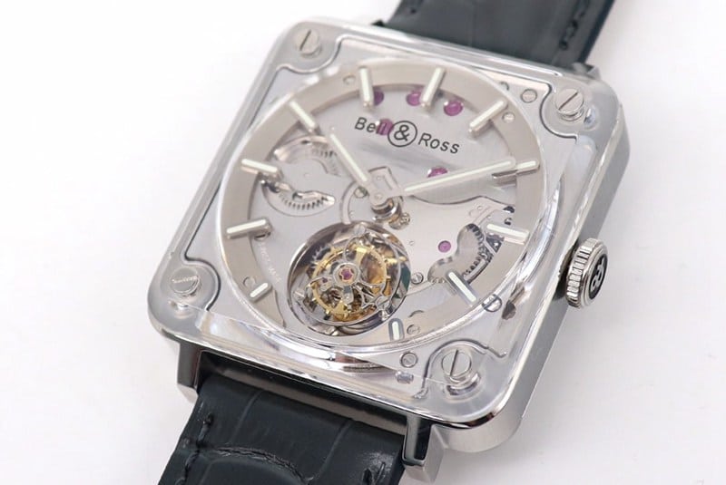 BBR factory replica Bell & Ross watch new BR-X2tourbillonv2 upgraded version square mechanical front view