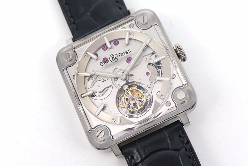 BBR factory replica Bell & Ross watch new BR-X2tourbillonv2 upgraded version square mechanical front view