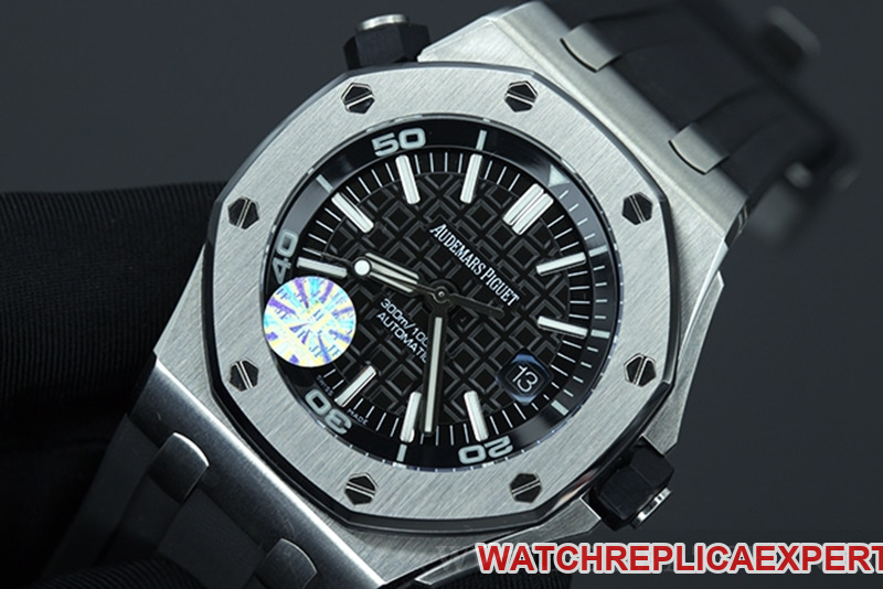 Audemars Piguet15710 Royal Oak Offshore Translucent Lume Mechanical Watch Front View