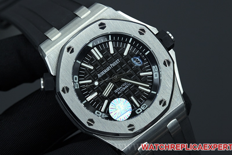 Audemars Piguet15710 Royal Oak Offshore Translucent Lume Mechanical Watch Front View