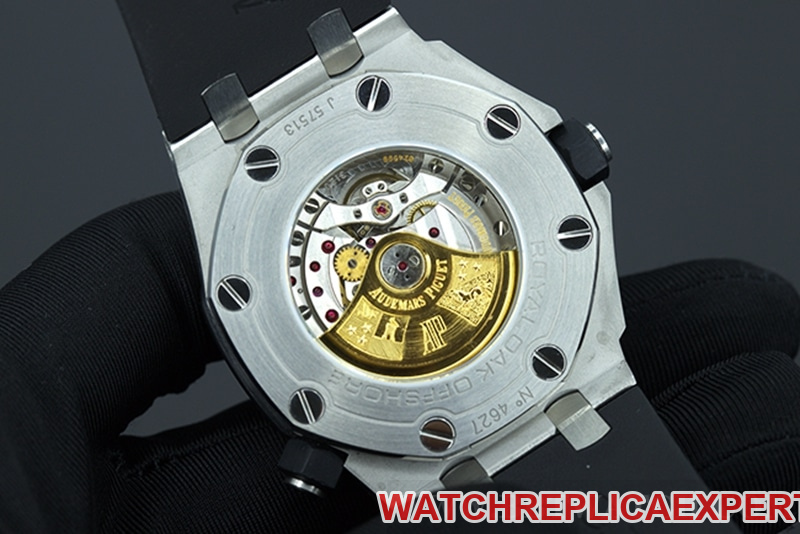 Audemars Piguet15710 Royal Oak Offshore Back Translucent lume Mechanical Watch Movement Picture