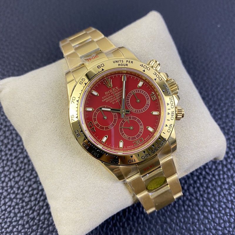 Rolexreplica watch Daytona4130movementBLKEN customized version red moon front view