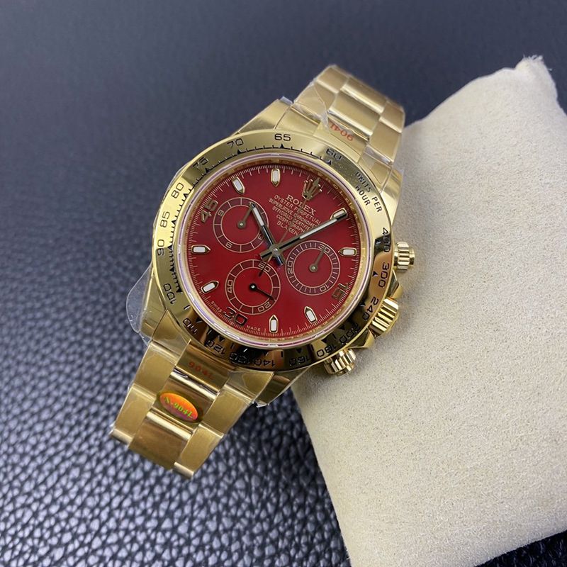 Rolexreplica watch Daytona4130movementBLKEN customized version red moon front view
