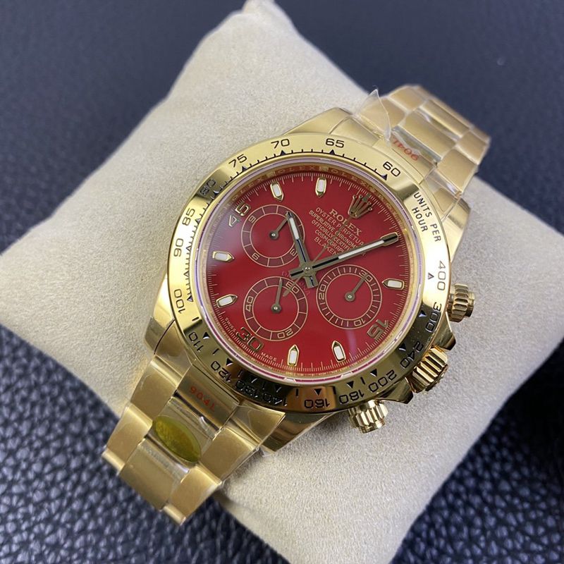 Rolexreplica watch Daytona4130movementBLKEN customized version red moon front view