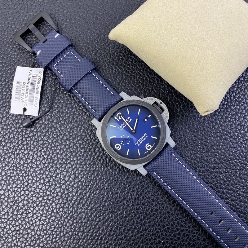 PaneraiPAM1663 latest carbon fiber Fibratechreplica watch front view