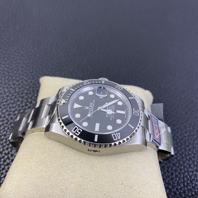 Rolex Black Submariner V3 version watch side view