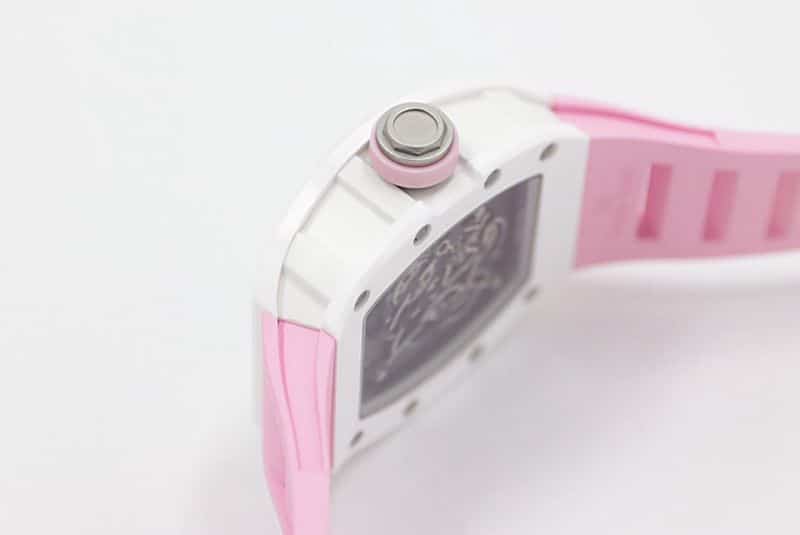 Richard Mille RM-055 V2 white ceramic side view