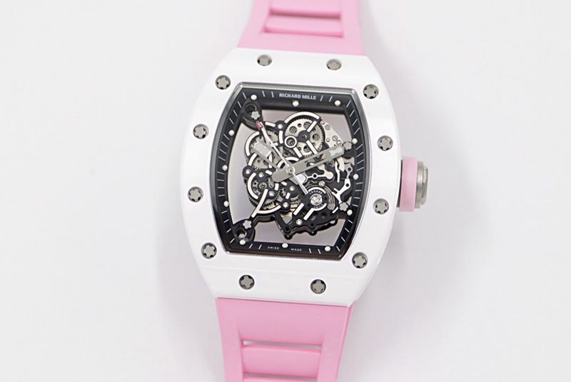 Richard Mille RM-055 V2 white ceramic front view