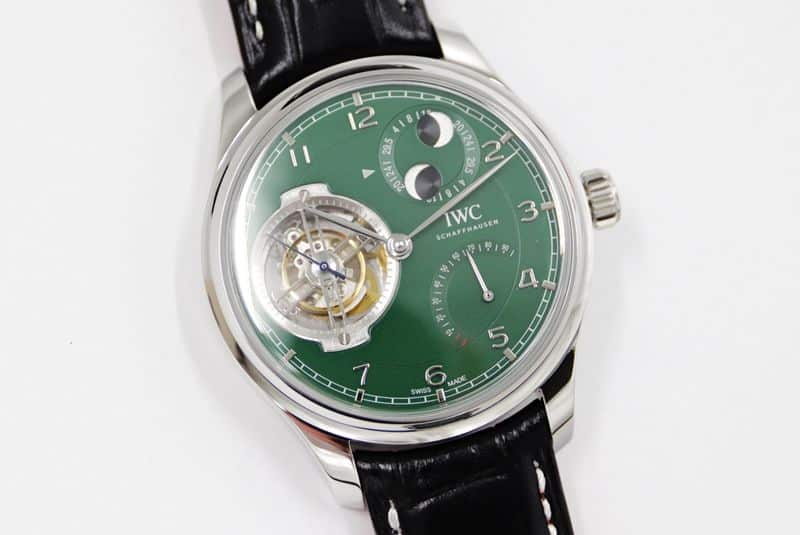 IWC Portuguese series constant power tourbillon 150th anniversary special edition watch front view