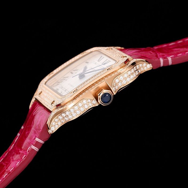Cartier Santos watch medium model watch side view