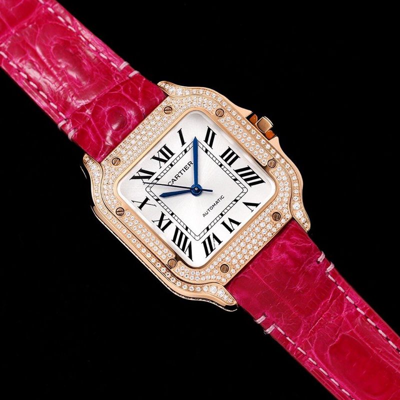 Cartier Santos watch medium model watch front view