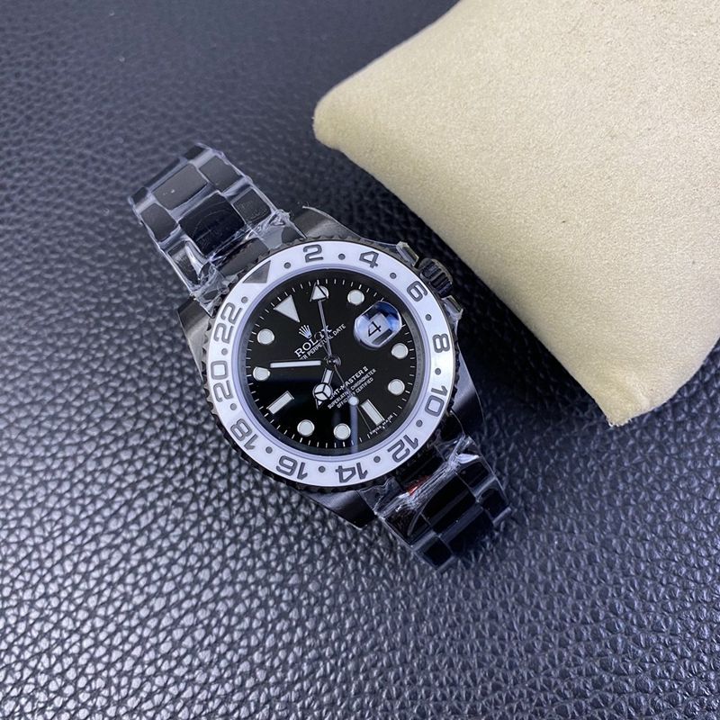 Rolexreplica watch 116710 black and white two-color ceramic dial Black Samurai Oreo front view