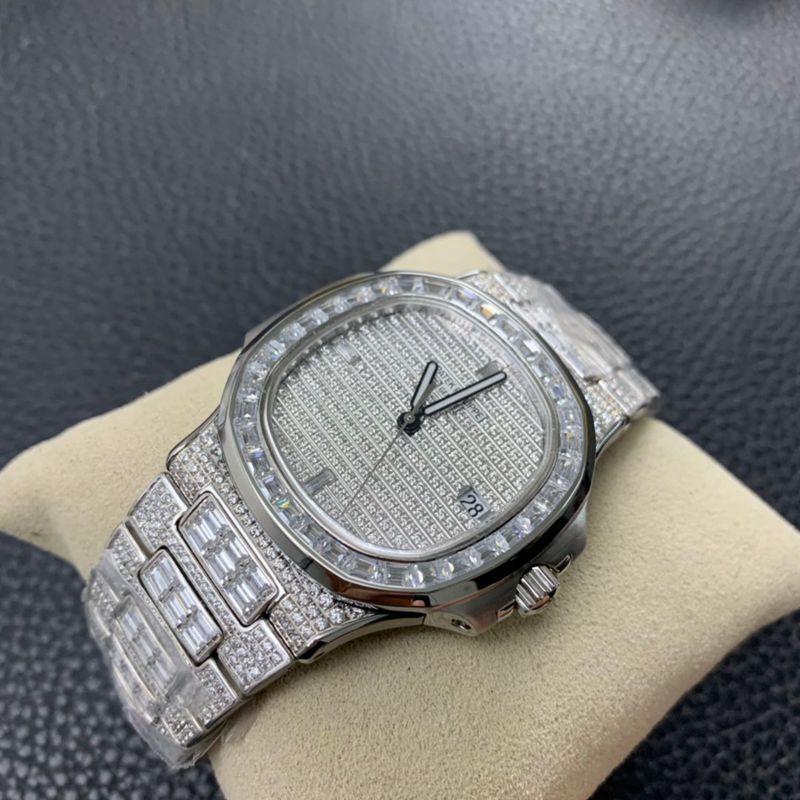 Patek Philippe watch "Full Star" square diamond Nautilus 5719/1G-001 front view