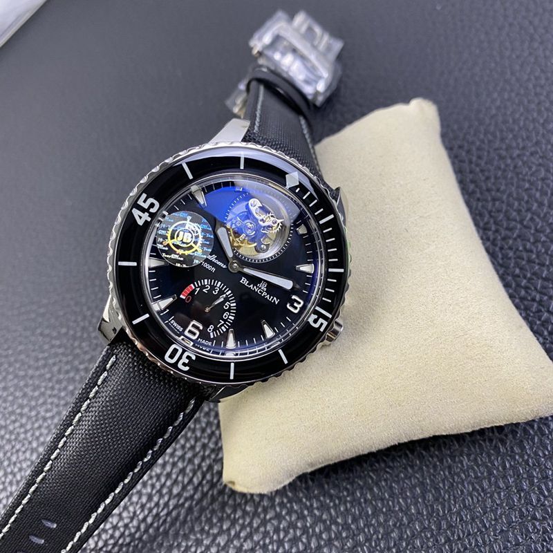 Blancpain Fifty Fathoms Series Ultimate Edition Genuine Tourbillon Men's Watch Watch Front View